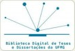 Imagem da Universidade Federal de Minas Gerais (UFMG). Biblioteca Digital de Teses e Dissertações