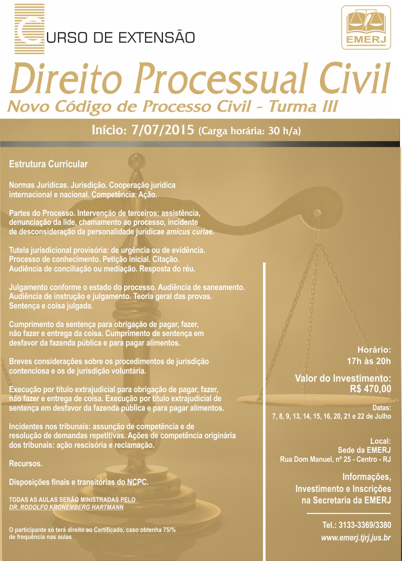 Curso de Extensão Direito Processual Civil - Turma III