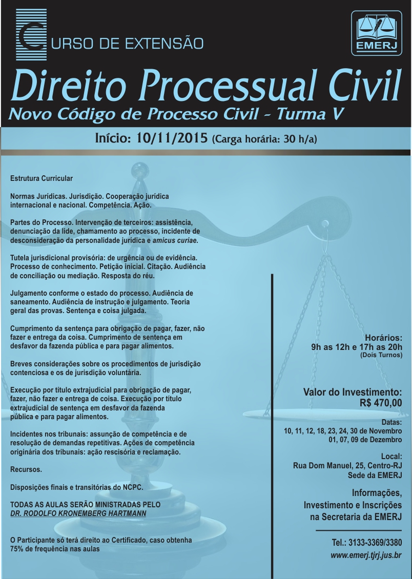 Curso de Extensão Direito Processual Civil - Turma V