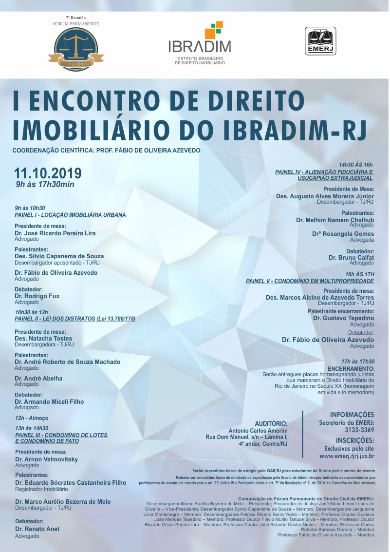 I Encontro de Direito Imobiliário do IBRADIM - RJ