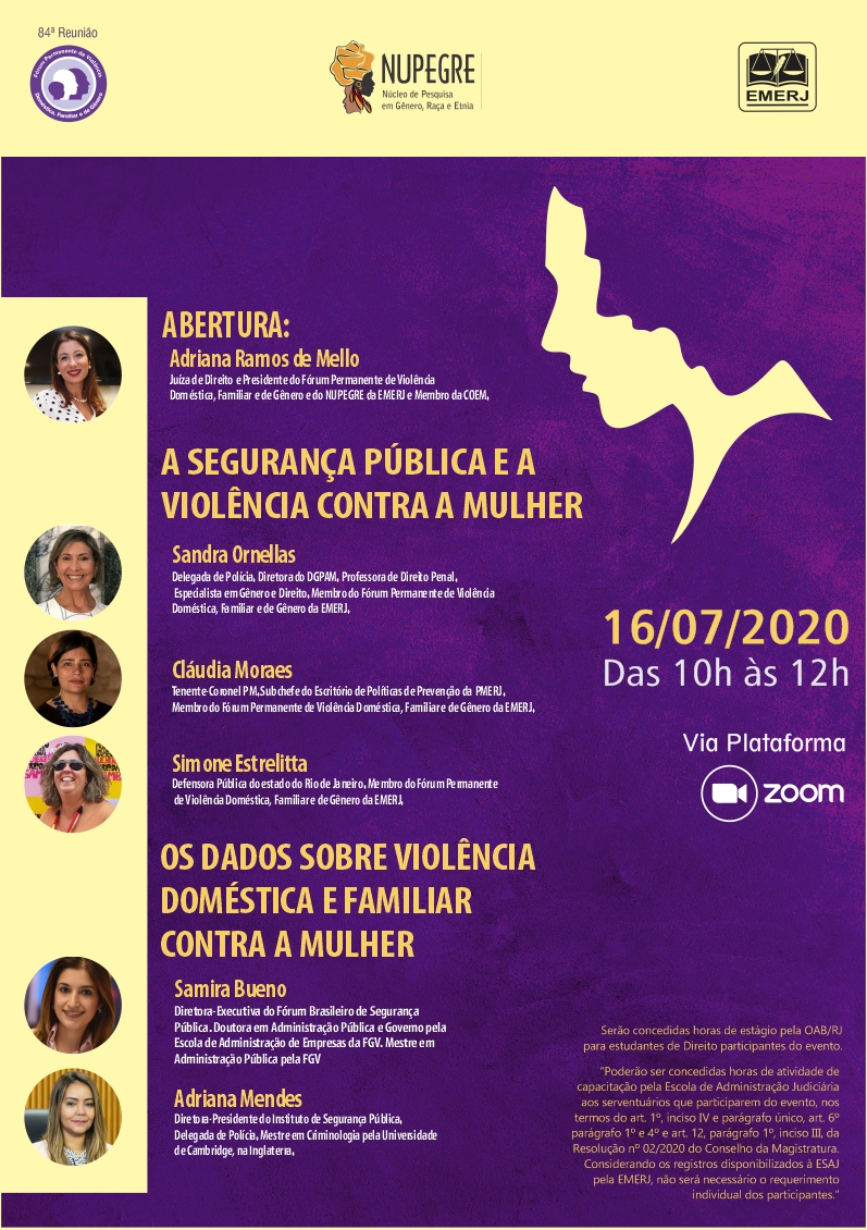 84ª Reunião do Fórum Permanente de Violência Doméstica, Familiar e de Gênero