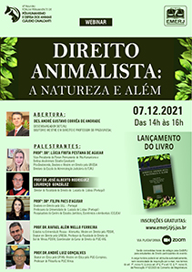 cartaz do webinar Direito Animalista