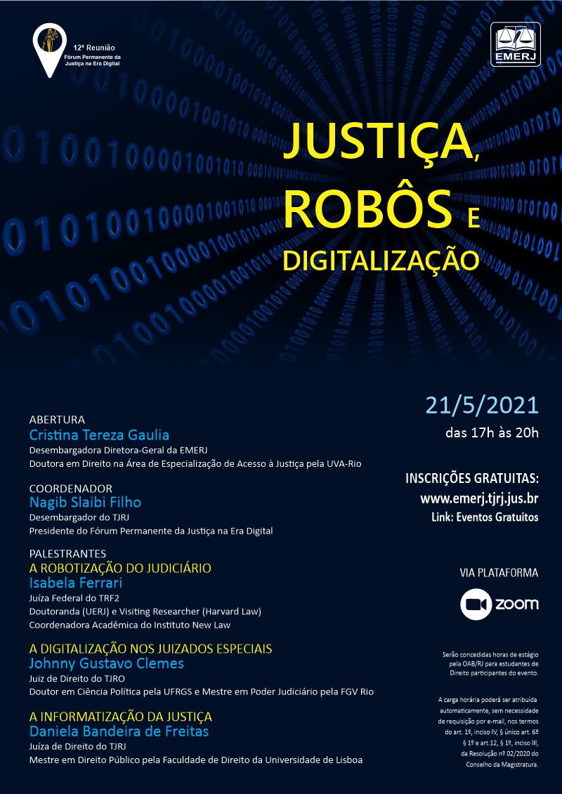 Justiça, Robôs e Digitalização