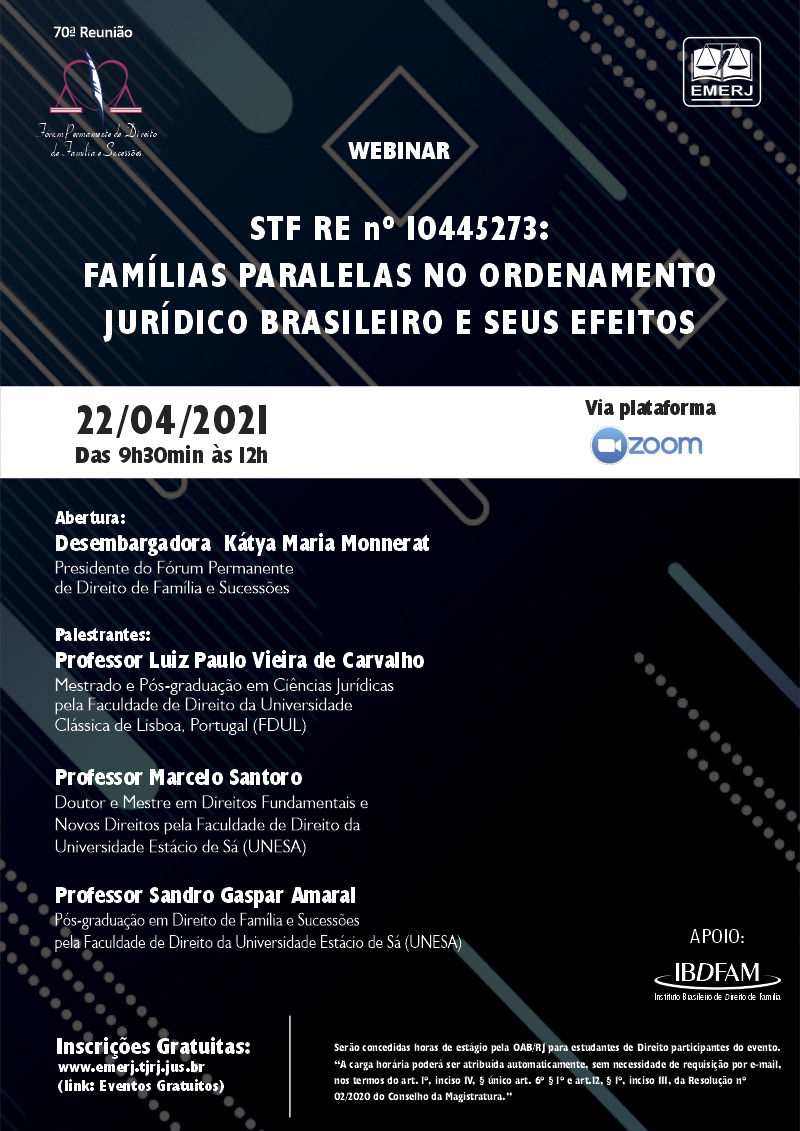 STF RE nº 1045243: Considerações sobre Famílias Paralelas no Ordenamento Jurídico Brasileiro e seus Efeitos