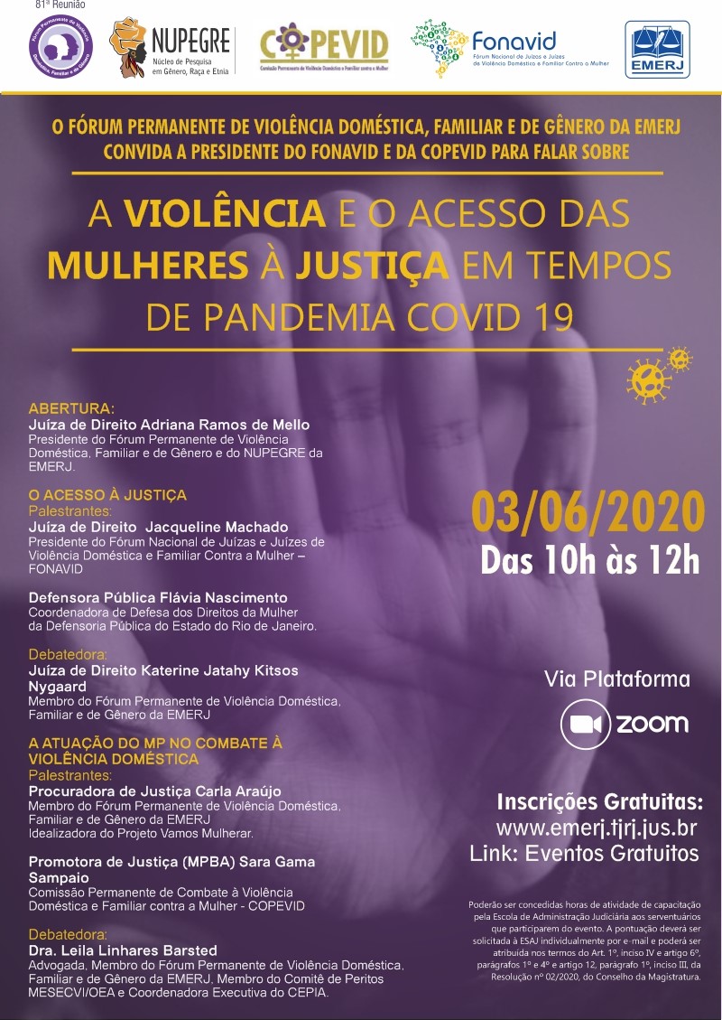 A Violência e o Acesso das Mulheres à Justiça em Tempos de Pandemia Covid-19