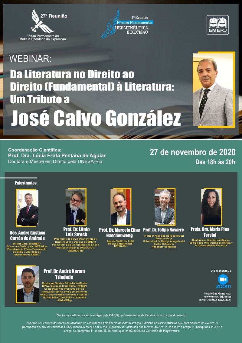 Da Literatura no Direito ao Direito (Fundamental) à Literatura: Um Tributo a José Calvo González
