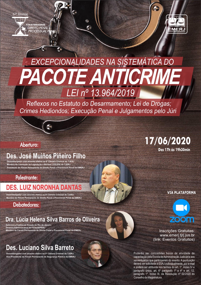 Excepcionalidades na Sistemática do Pacote Anticrime - Lei nº 13.964/2019