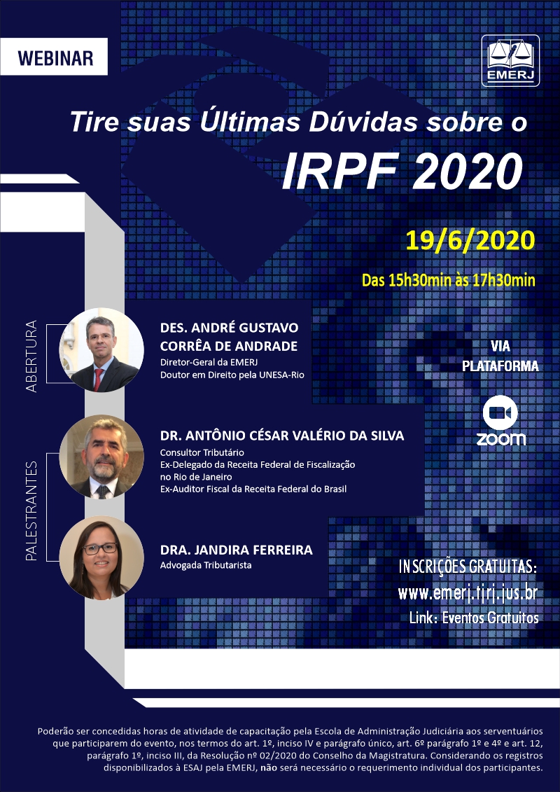 Tire suas Últimas Dúvidas sobre o IRPF 2020