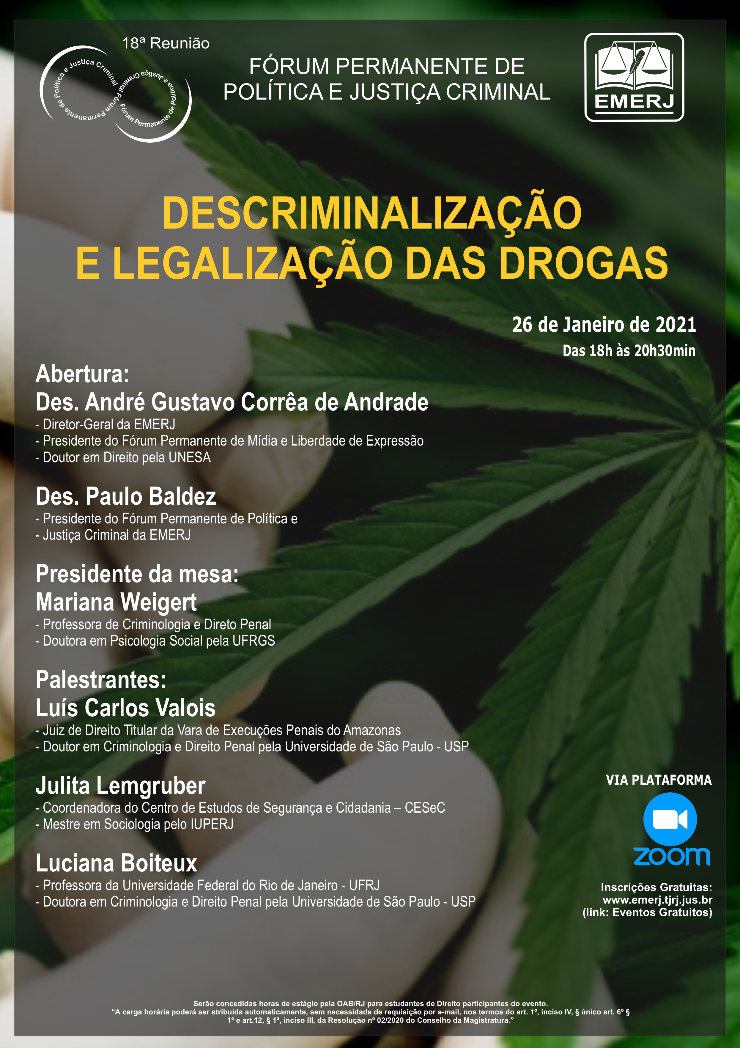 Descriminalização e Legalização das Drogas