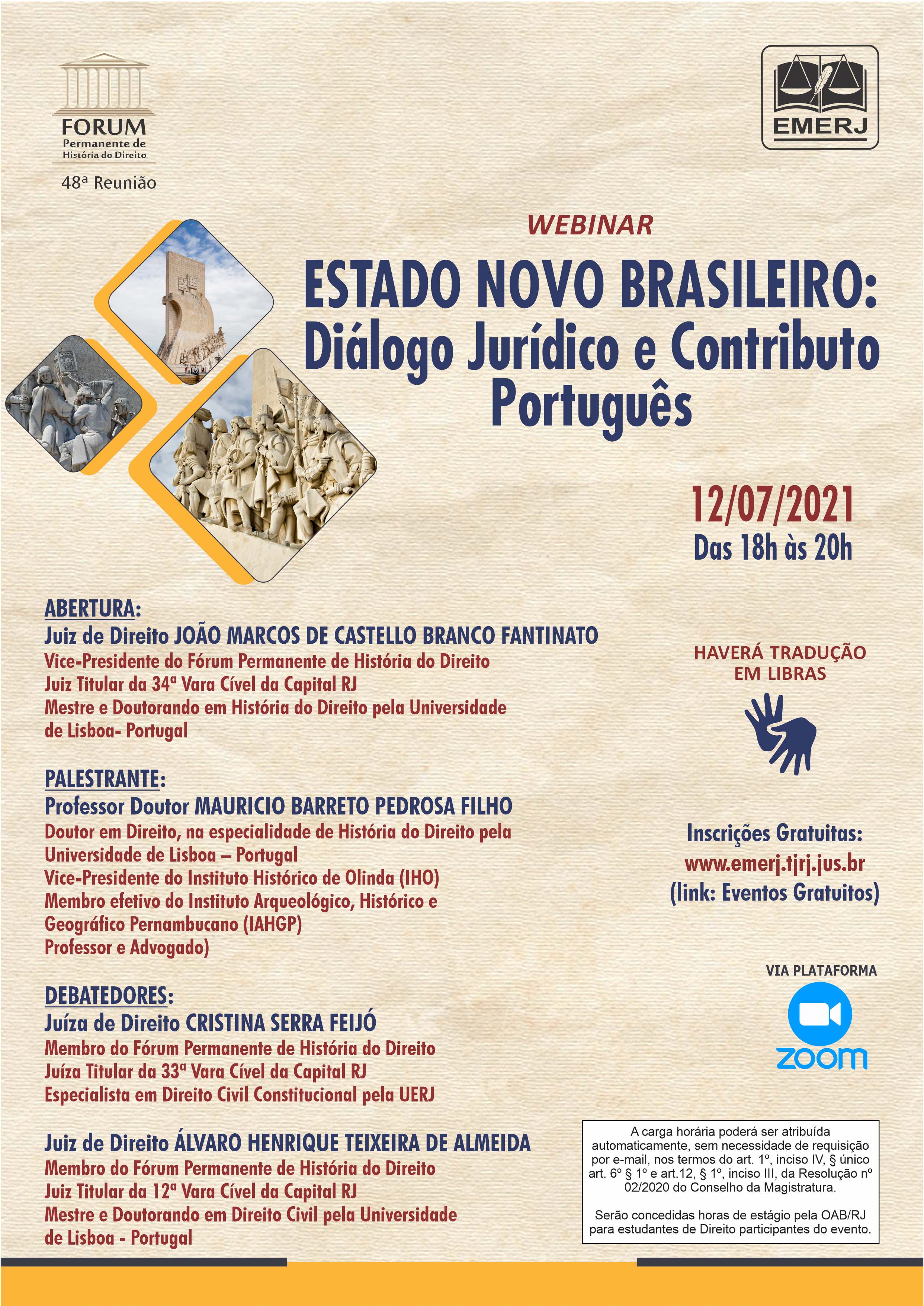 Estado Novo Brasileiro: Diálogo Jurídico E Contributo Português