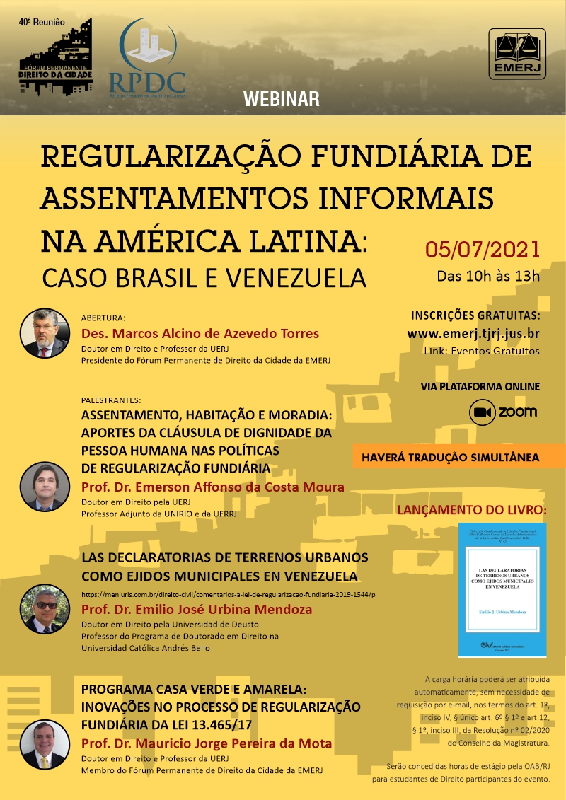 Regularização Fundiária de Assentamentos Informais na América Latina: Caso Brasil e Venezuela