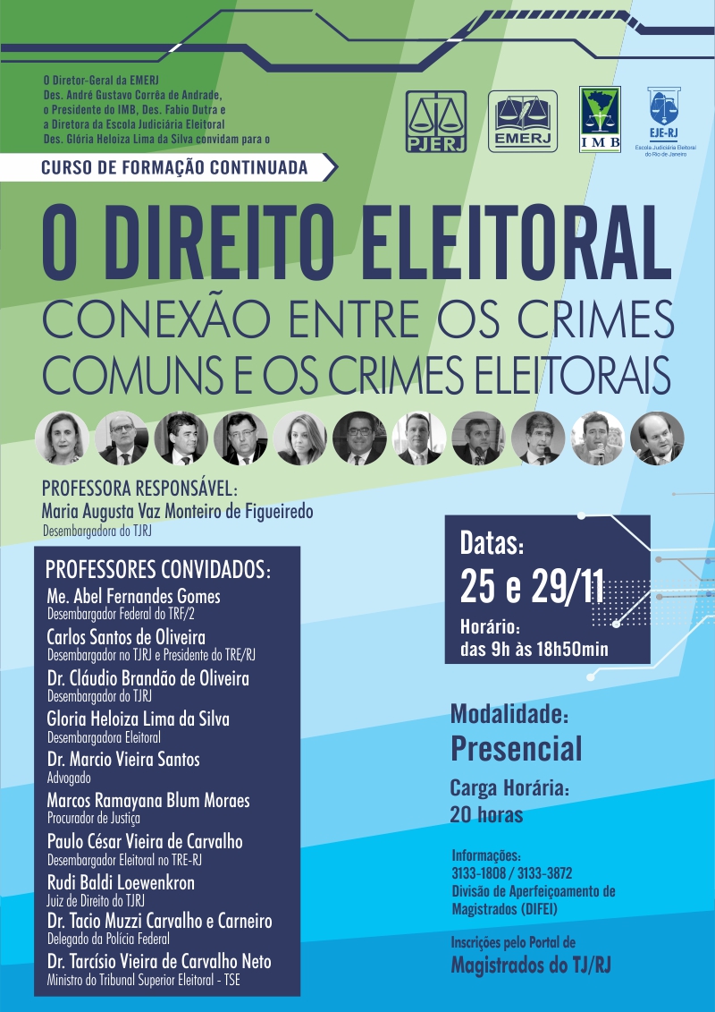 Curso Direito Eleitoral. Conexão entre os Crimes Comuns e os Crimes Eleitorais