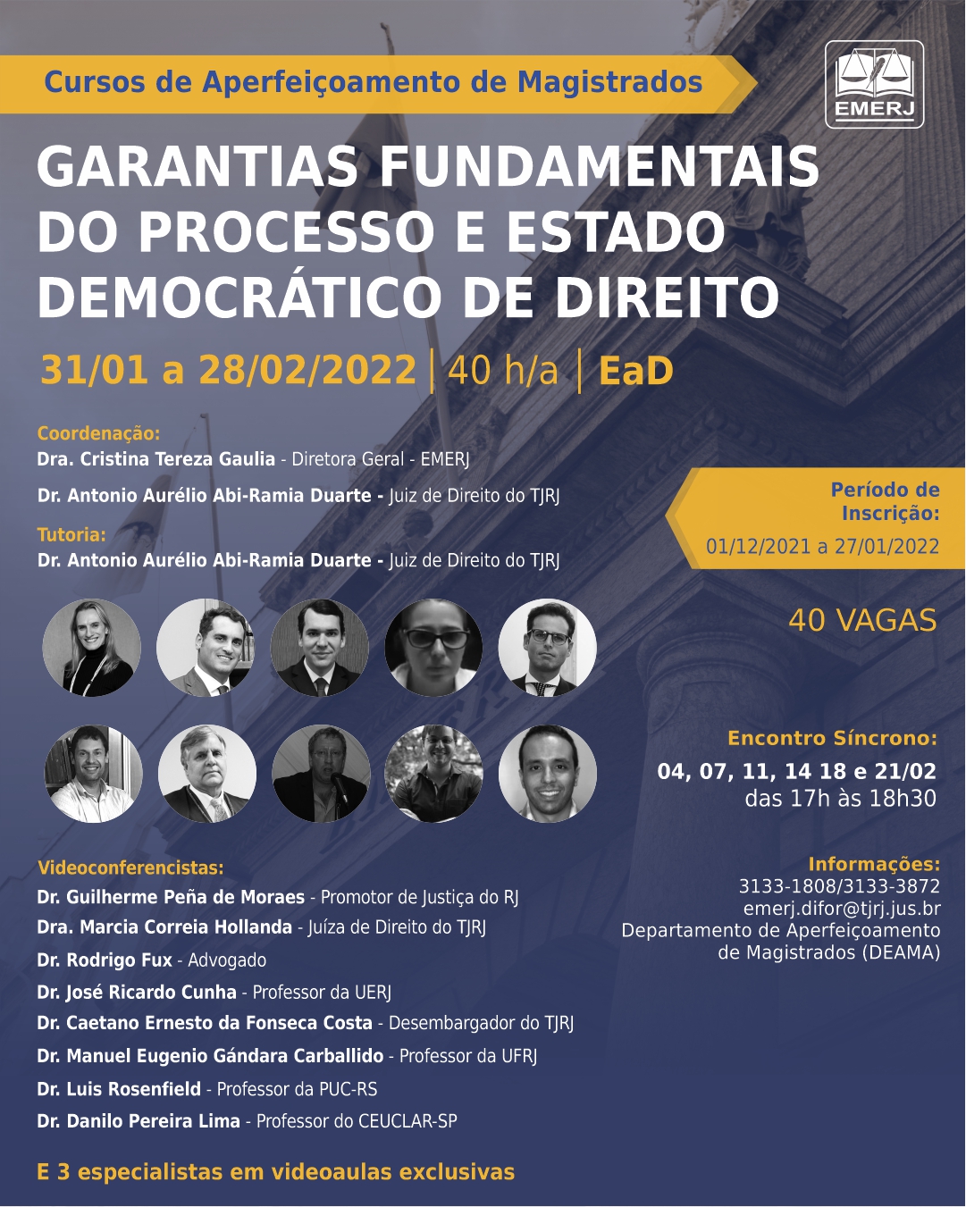 cartaz do curso Garantias Fundamentais do Processo e Estado Democrático de Direito