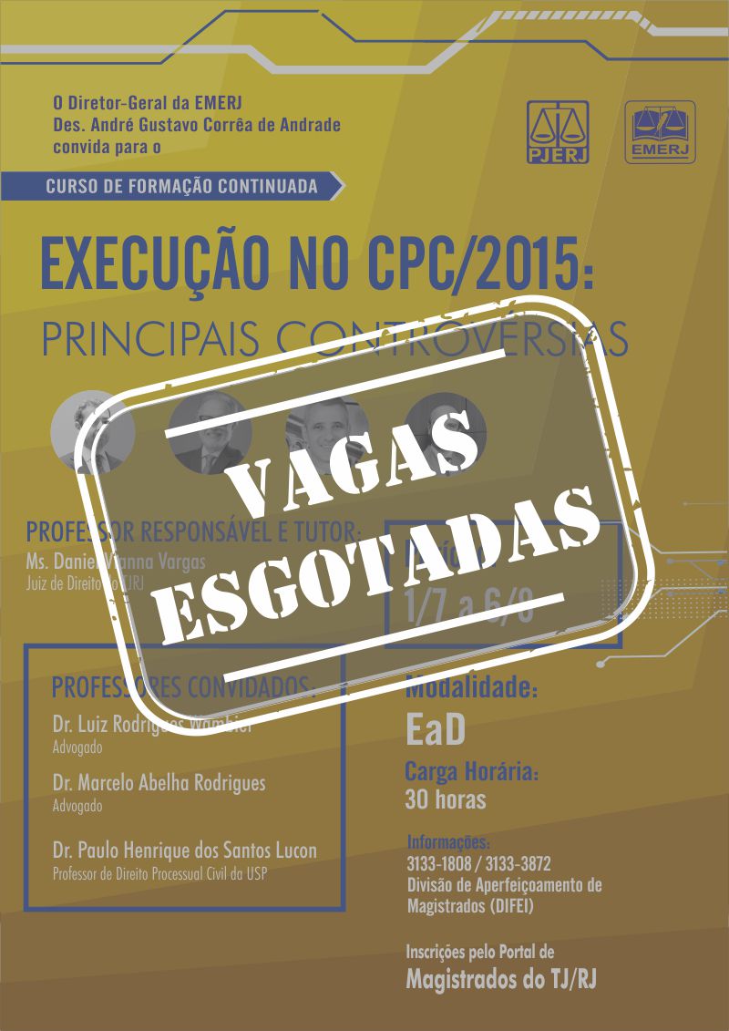 Curso Execução no CPC/2015: Principais Controvérsias - EAD