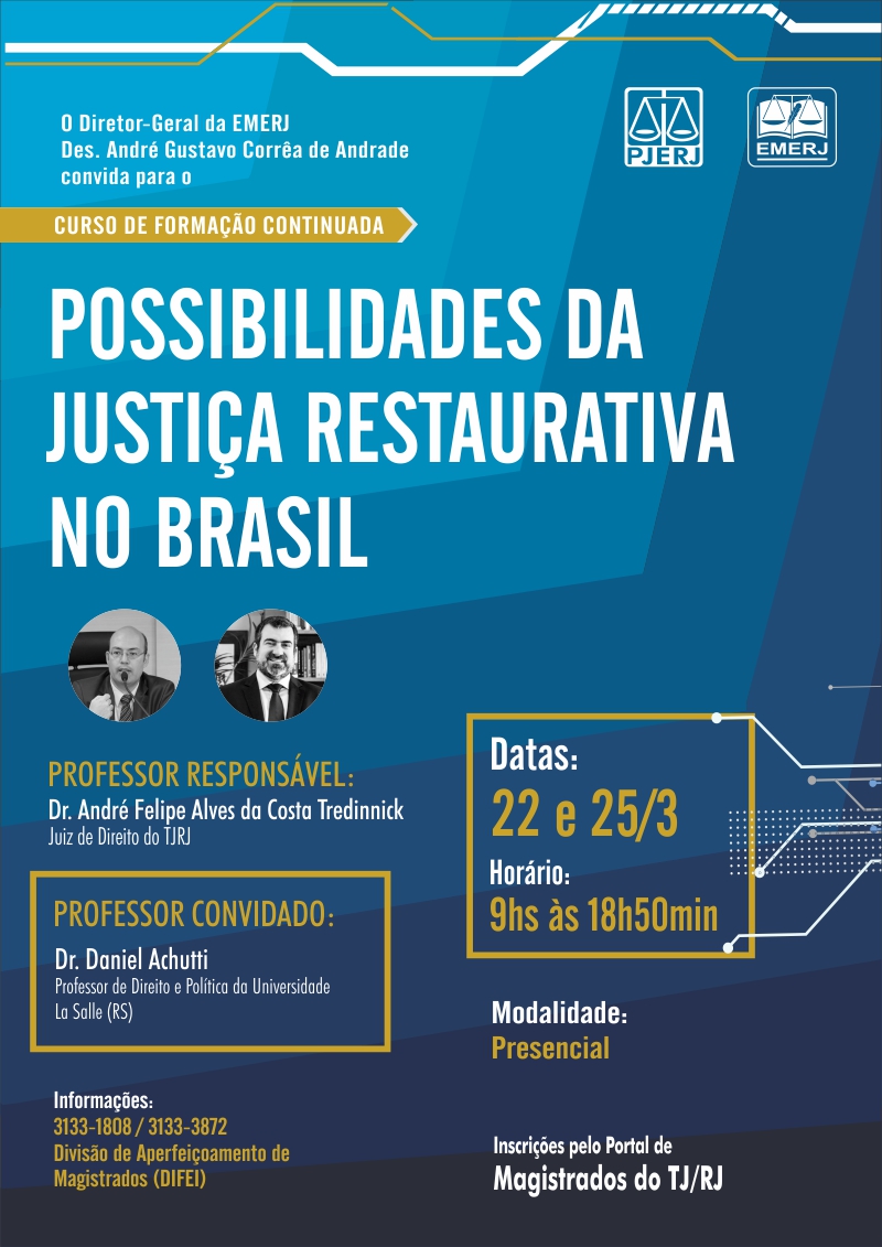 Curso Possibilidades da Justiça Restaurativa no Brasil