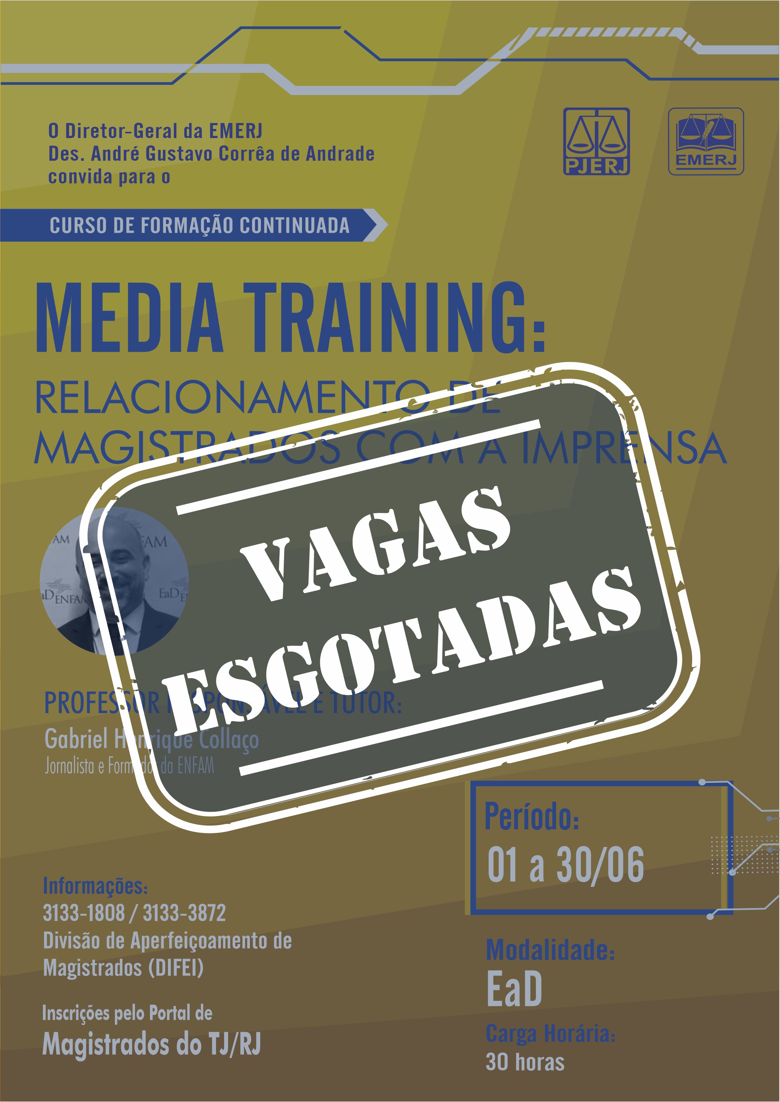 Curso Media Training e Cultura Digital no Contexto da Magistratura