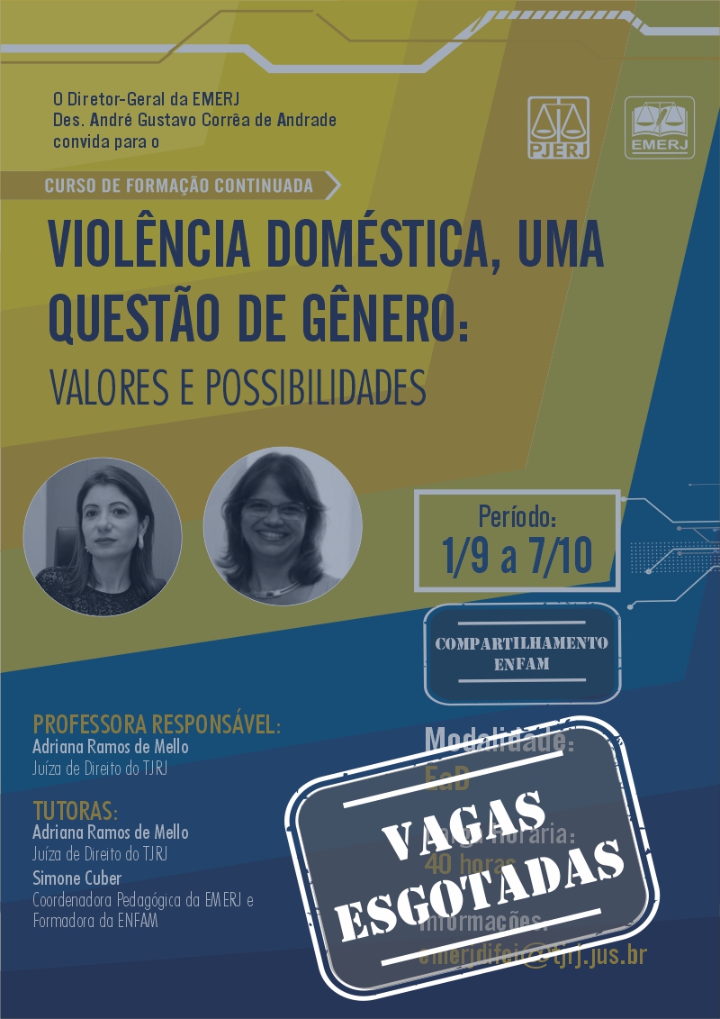 Curso Violência Doméstica, Uma Questão de Gênero: Valores e Possibilidades