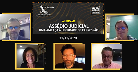 Fórum Permanente de Mídia e Liberdade de Expressão discute assédio judicial