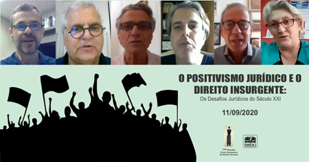 Encontro virtual discute “Positivismo Jurídico e o Direito Insurgente” e homenageia desembargador Sérgio Verani