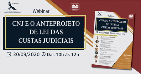 Magistrados e professores debatem o Anteprojeto de Lei das Custas Judiciais em evento gratuito da EMERJ