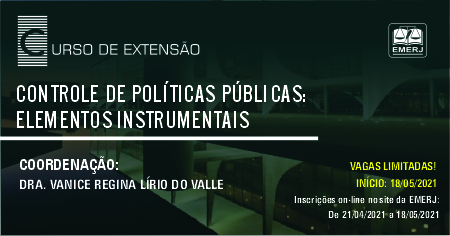 Curso de extensão “Controle de Políticas Públicas: Elementos Instrumentais” abre as inscrições