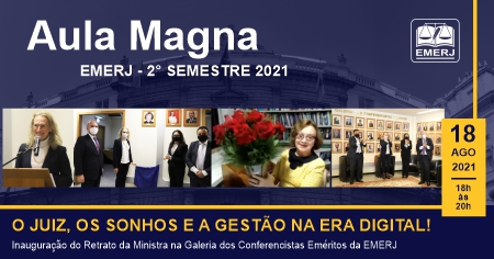 Ministra Fátima Nancy Andrighi abre o 2º semestre da EMERJ com aula magna e recebe homenagem
