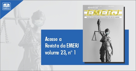 Nova edição da Revista da EMERJ traz na capa a deusa da Justiça sem venda e com máscara