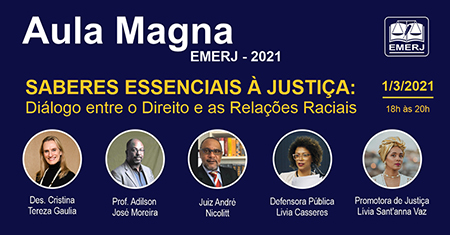 Integrantes da Comissão de Juristas Negros da Câmara dos Deputados ministrarão Aula Magna