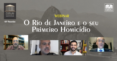 O escritor Alberto Mussa conta a história do primeiro registro de homicídio no Rio de Janeiro, em webinar da EMERJ