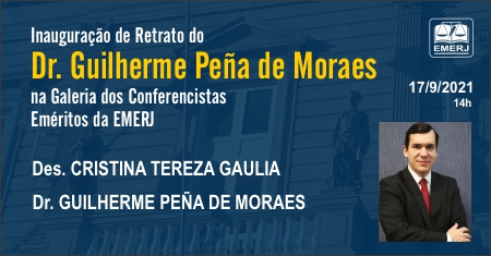 Professor Guilherme Peña será homenageado pela EMERJ com a inauguração de seu retrato na Galeria dos Conferencistas Eméritos