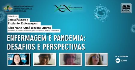 Quinta edição do ciclo de palestras “Conversas com a Juíza” debate a saúde mental dos profissionais de enfermagem na pandemia