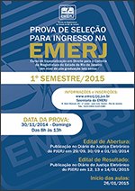 PROVA DE SELEÇÃO PARA INGRESSO NA EMERJ - 1º SEMESTRE/2015