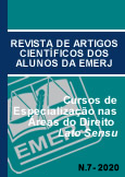 Revista do Curso de Especialização em Direito do Consumidor e Responsabilidade Civil da EMERJ N.7 - 2020