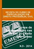 Revista do Curso de Especialização em Direito Processual Civil da EMERJ N.3 - 2014