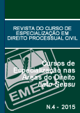 Revista do Curso de Especialização em Direito Processual Civil da EMERJ N.4 - 2015