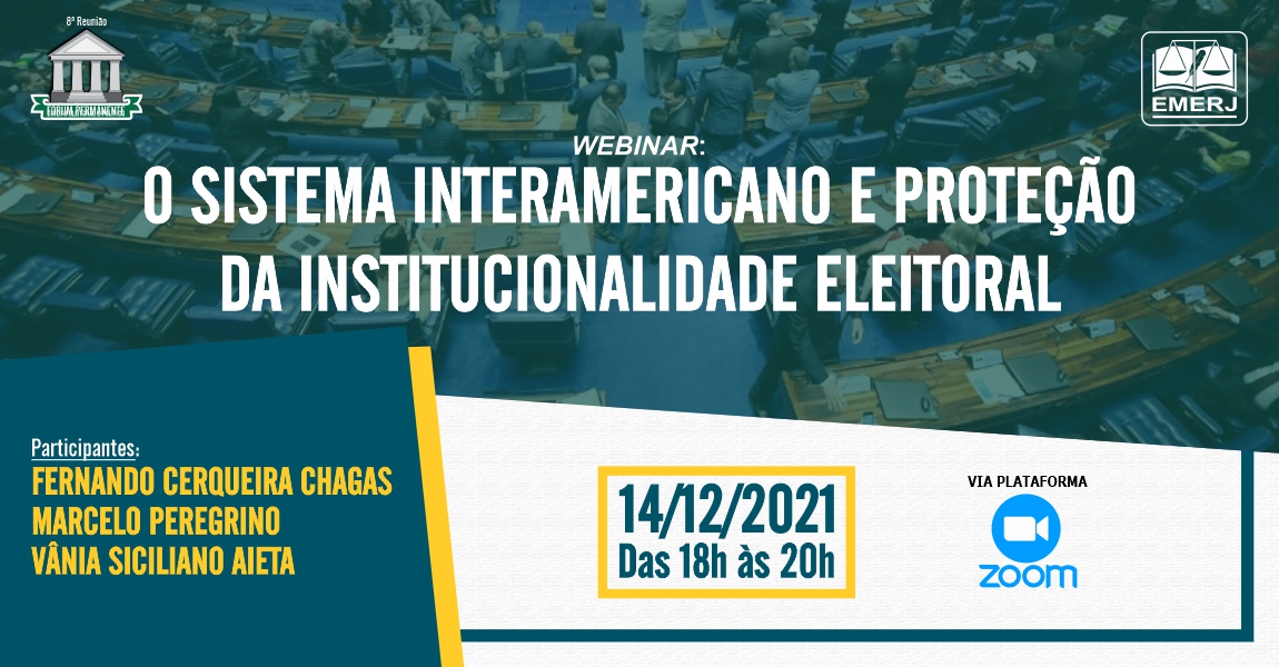 Imagem que representa a notícia O presidente da CAOESTE, Marcelo Peregrino, fará palestra sobre “O sistema interamericano e proteção da institucionalidade eleitoral” na EMERJ