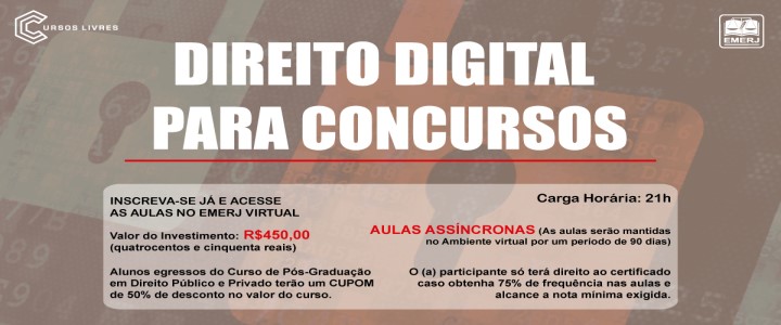 banner do Curso Livre de Direito Digital