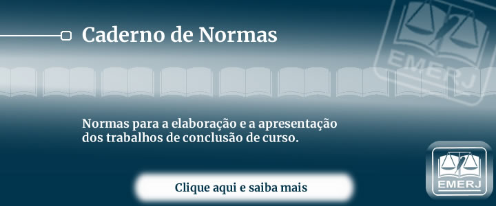 Banner NORMAS PARA A ELABORAÇÃO E A APRESENTAÇÃO DOS TRABALHOS DE CONCLUSÃO DE CURSO