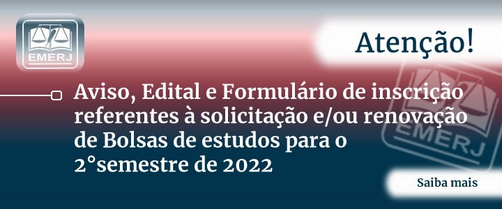 Aviso Bolsas de Estudo - 2º semestre/2022